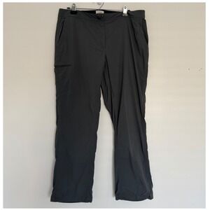 LL Bean Women's Comfort‎ Trail Nylon Pants 16 Gray Adjustable Waist Gorpecore